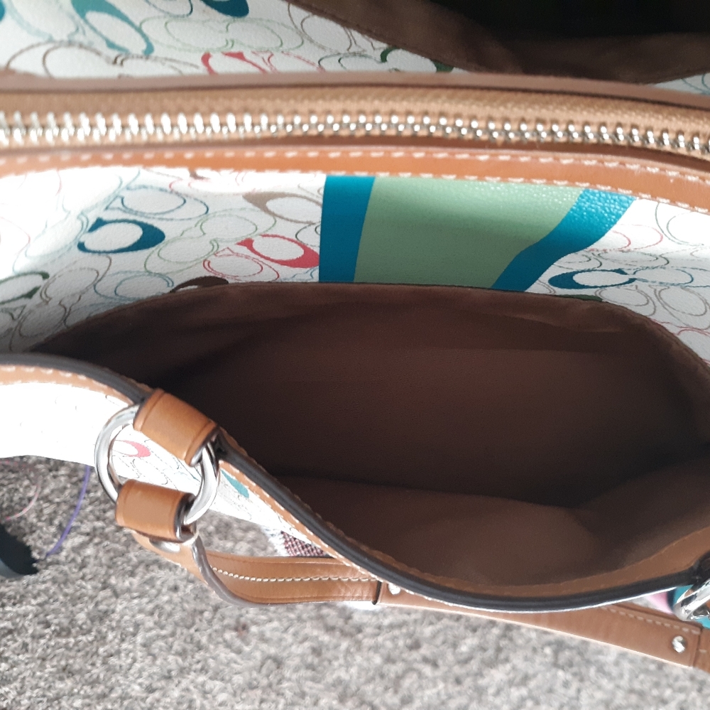 Authentic Coach Monogram Handbag - Picture 12 of 13